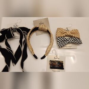 Tasha  Set of  headband, Clip New